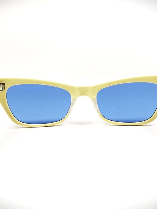VALENTINO GARAVANI VLS175B  -51 IVR GLD Ivory Frame Blue Lens Sunglasses main image 5